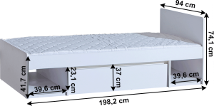Postel Synroom 90x195 cm
