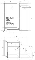 Předsíňová stěna City