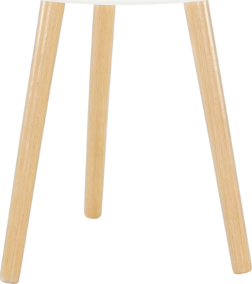 Příruční stolek Menaje, bílá