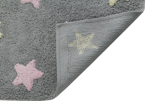 Pratelný koberec Tricolor Stars Grey-Pink