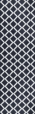 Protiskluzový běhoun Home Black White 103156