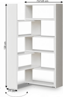 Rozkládací regál Westin 2, bílá