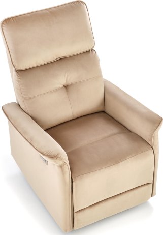 Béžové relaxační křeslo SEMIR