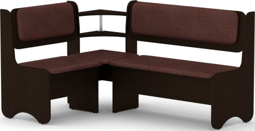 Rohová lavice SOFIA wenge, Vinyl bronz