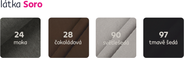 Rohová sedací souprava Chambre, pravá rozkládací šedobéžová