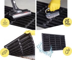 Rohožka Mix Mats Brushes 105648 Black