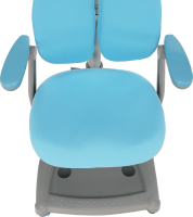 Rostoucí židle s podnožkou Comfydeco šedá/modrá