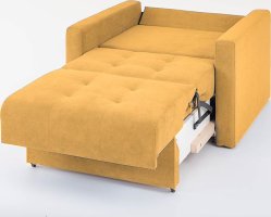 Rozkládací křeslo LARA Yellow