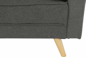 Rozkládací pohovka Soffitta, šedá látka