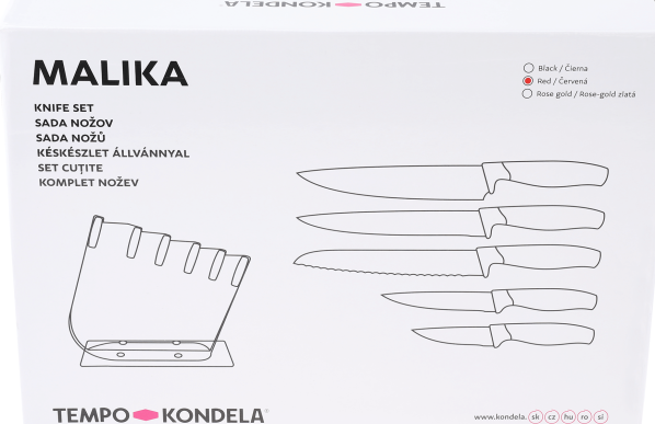 Sada nožů ve stojanu REOUR set 6 ks