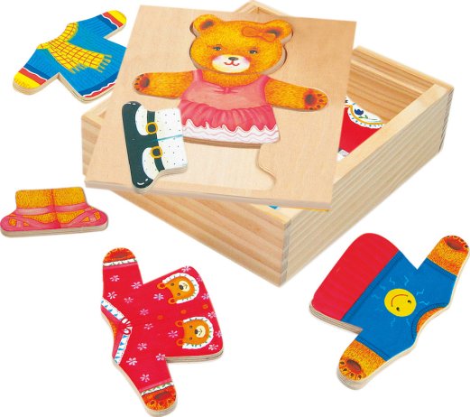 Šatní skříň medvědice, puzzle