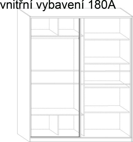 Šatní skříň Puerto 180