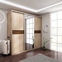Šatní skříň Puerto 220 se zrcadlem