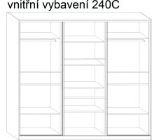 Šatní skříň Rico 240