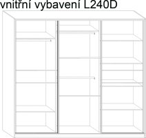 Šatní skříň Rico 240