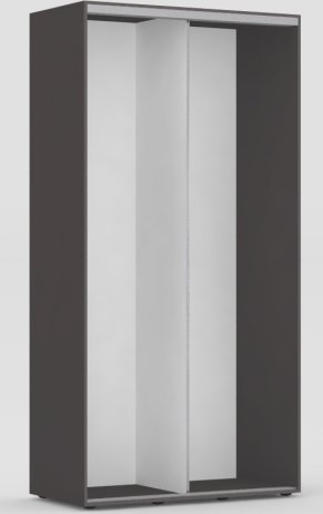 Šatní skříň Rea Tulsa 2D 120/240
