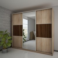 Šatní skříň Rico 220 se zrcadlem