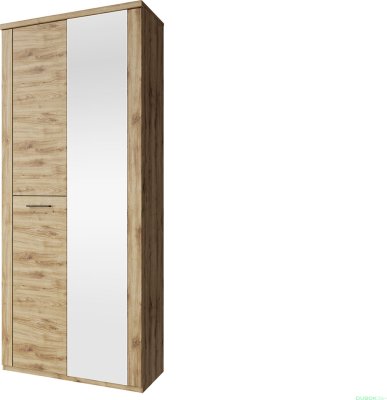 Šatní skříň se zrcadlem DOORSET 2D