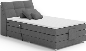 Šedá polohovací postel Chaire Boxspring 120x200 cm