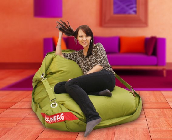 Sedací pytel BeanBag comfort-green frog