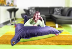Sedací pytel BeanBag duo-limet-dark gray