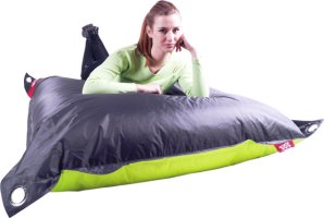 Sedací pytel BeanBag duo-limet-dark gray