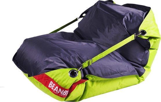 Sedací pytel BeanBag duo-limet-dark gray