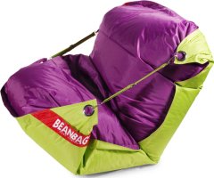 Sedací pytel BeanBag duo-limet-purple
