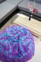 Sedací pytel Shaggy Multicolor pink-violet-blue