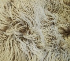 Sedací pytel Shaggy Multicolor white-brown