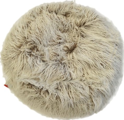 Sedací pytel Shaggy Multicolor white-brown