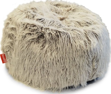 Sedací pytel Shaggy Multicolor white-brown