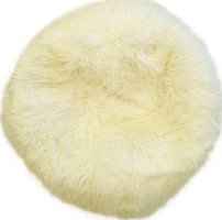 Sedací pytel Shaggy White