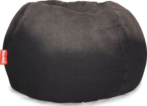 Sedací vak Jeans Round black
