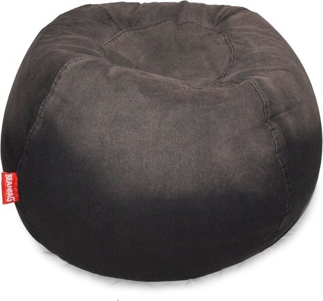 Sedací vak Jeans Round black