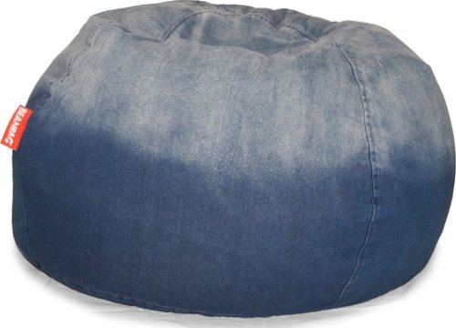 Sedací vak Jeans Round blue