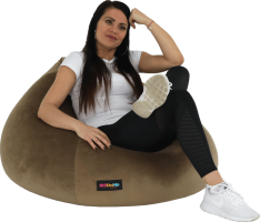 Sedací vak TRIKALO látka taupe