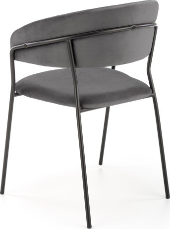 Šedé jídelní křeslo K426