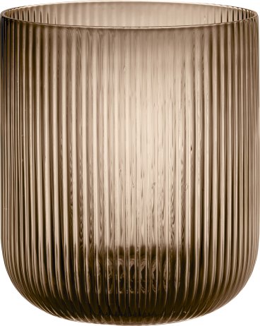 Skleněný svícen VEN Coffee 17,5cm