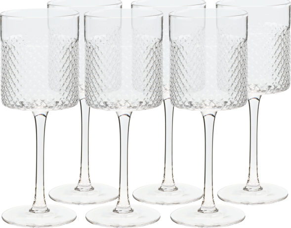 Sklenice na víno Bokaso 410 ml set 6 ks
