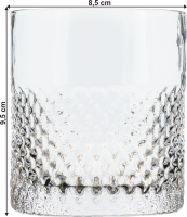 Sklenice na whisky Bokaso 360 ml set 6 ks