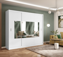 Skříň s posuvnými dveřmi Armoire 250 bílá