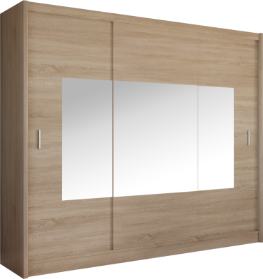 Skříň s posuvnými dveřmi Armoire 250 dub sonoma