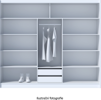 Skříň s posuvnými dveřmi Armoire 250 dub sonoma