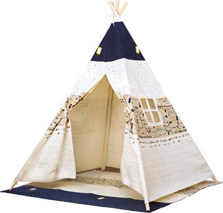 Stan TeePee, béžovo-modrý