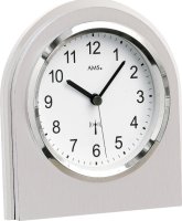 Stolní hodiny 5198 AMS s dekoraci kovu a řízené rádiovým signálem 13cm
