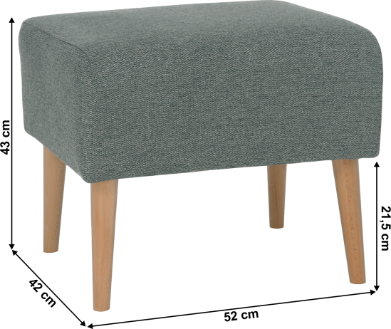 Mentolový taburet Homespot