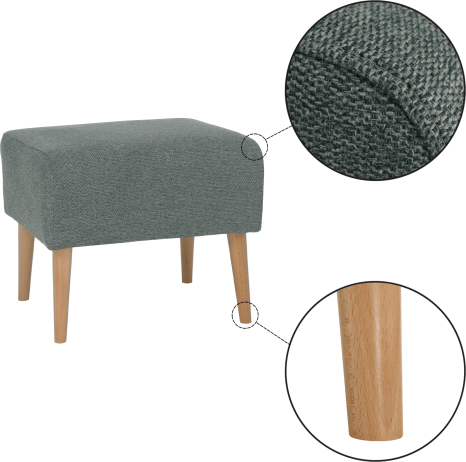 Mentolový taburet Homespot