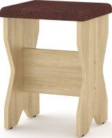 Taburet T-1 dub sonoma, Vinyl bronz