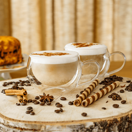 Termo sklenice Cool Cappuccino 280 ml set 2 ks